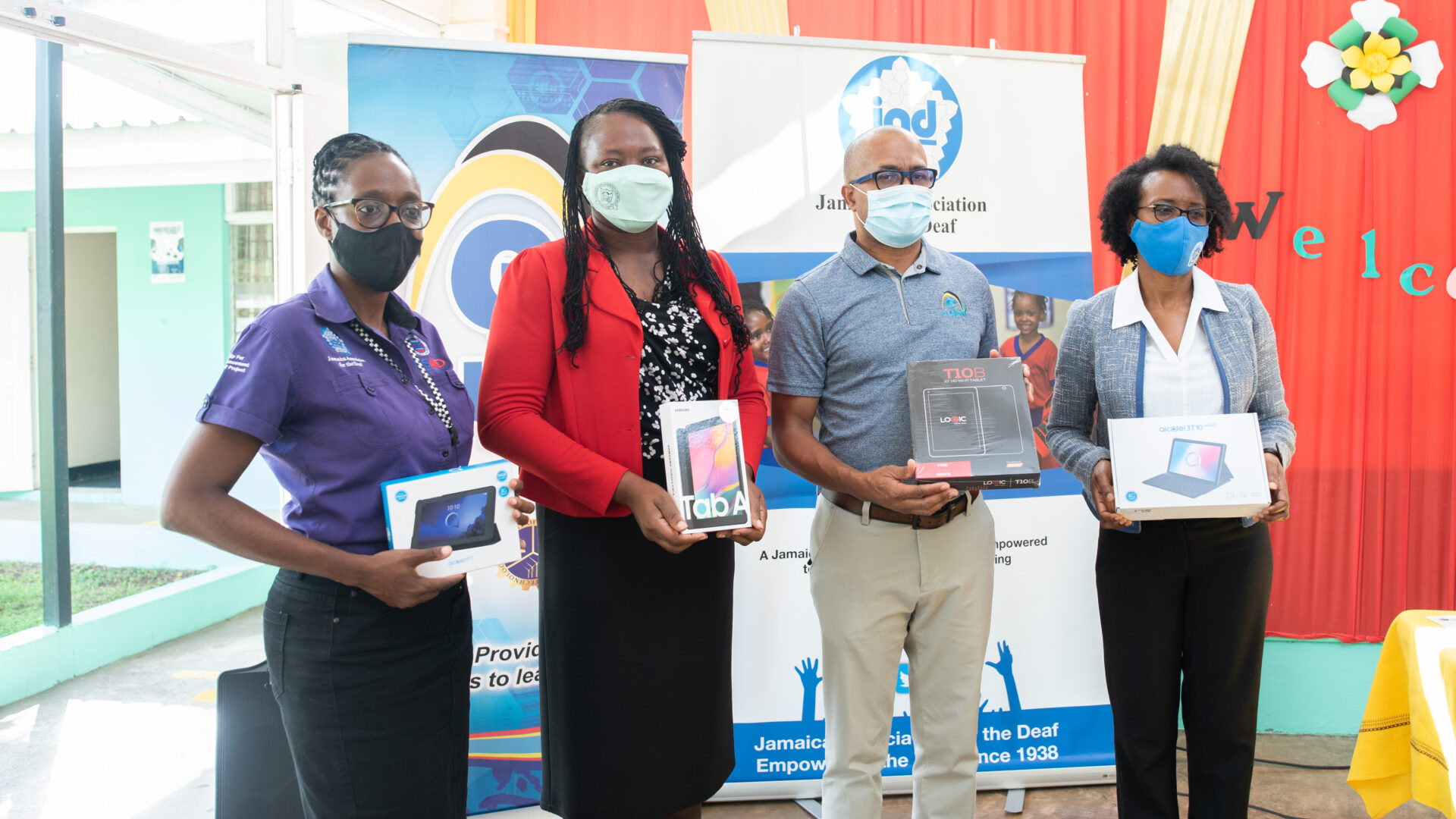 Tablet Handover to the Jamaica Association for the Deaf eLearning